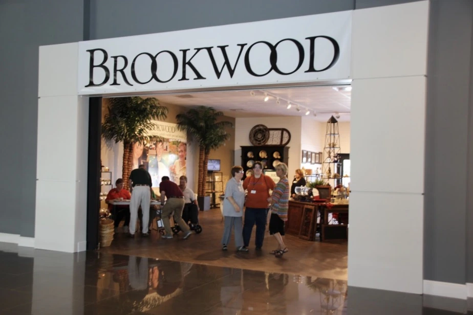 Brookwood Community store inside Gallery Furniture Houston — the living expression of the dignity of work