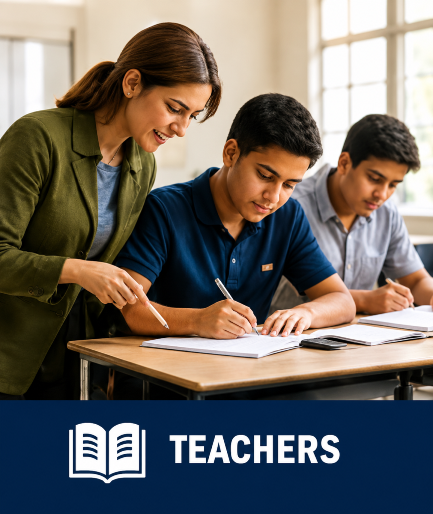 Our Story. Our Community. Our Future — family, skilled trades, coaches, education, work and purpose, marriage and family, children and teamwork. Associated description if needed: Every student is shaped by family, school, coaches, mentors, neighbors and community.